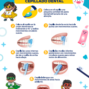 Pasos para un correcto cepillado dental