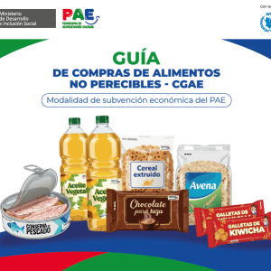 Guía de compras no perecibles – Subvención económica